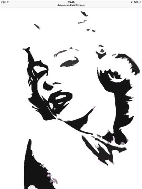 Pin By Ali Kus On Diverse Marilyn Monroe Stencil Marilyn Monroe Art Art