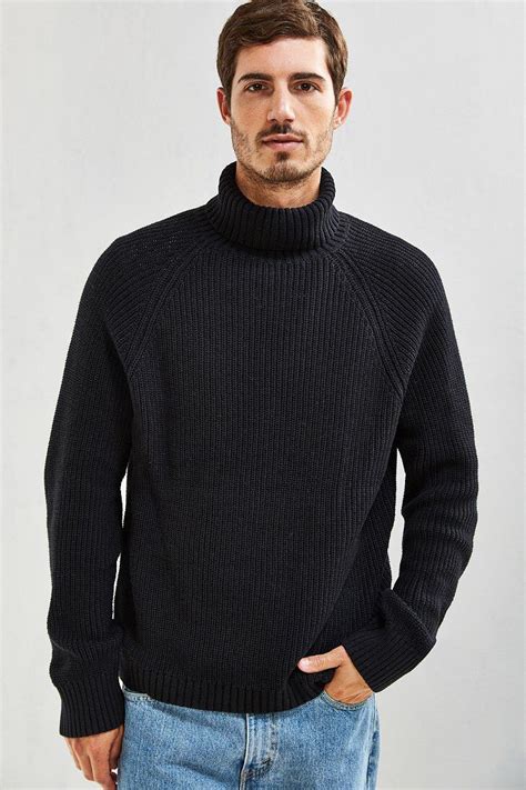 Uo Cotton Turtleneck Sweater Roupas Masculinas Vintage Roupas