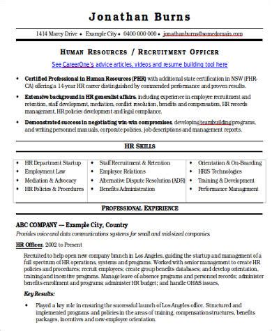 There's no getting around it. FREE 18+ Sample HR Resume Templates in MS Word | PDF