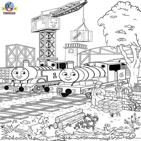 Coloring pages thomas the train and friends. Free Printable Railway Pictures Thomas Scenery Drawing For ...