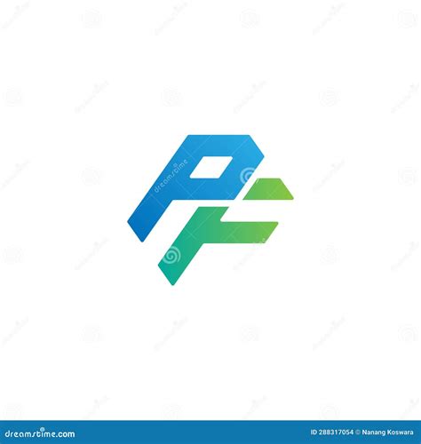 Pf Logo Pf Monogram Initial Pf Logo Letter Pf Logo Creative Icon