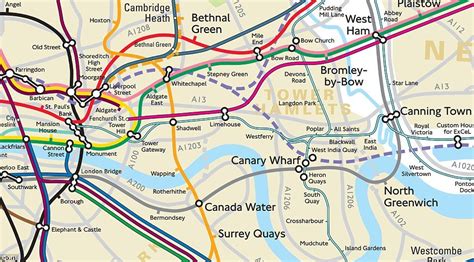 The Geographically Correct Tfl Map Shows How Far Apart Each Station Is