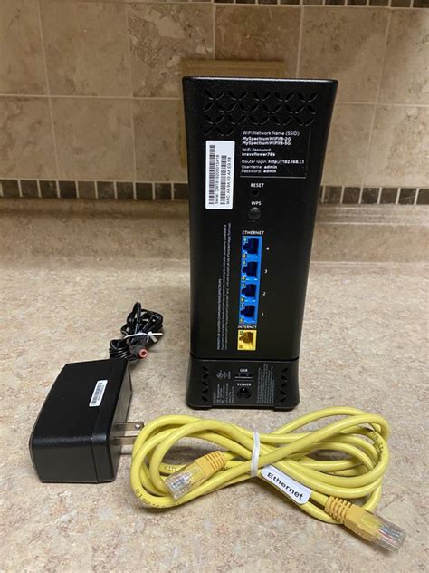 Spectrum Rac2v1s Dual Band Wireless Router With Adapter And Ethernet