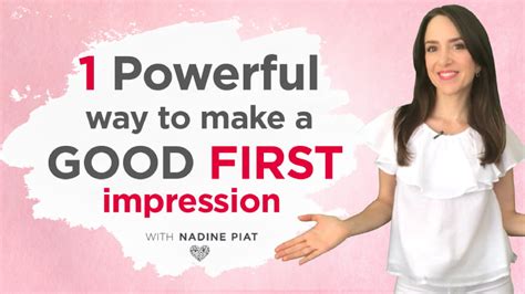 1 Powerful Way To Make A Good First Impression Healthy You Healthy Love