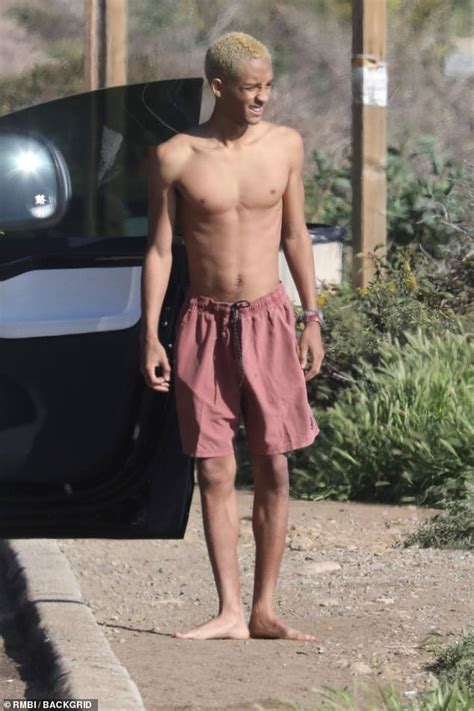 Jaden Smith Displays His Toned Upper Body As He Goes Shirtless During Low Key Stroll In LA