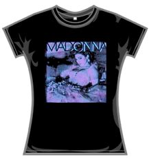 Madonna Merchandise Short Sleeve T Shirt Skinny Fit T Shirt Badge Pack Keyring Tote Bag