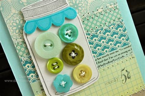 My Favorite Things Button Jar Embellies And Tags