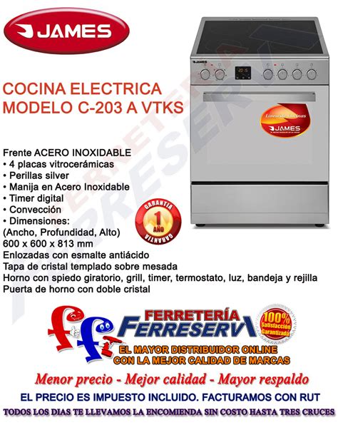 Cocina electrica vitroceramica blanca meireles e603w. Cocina Electrica James 4 hornallas Vitroceramica Horno ...