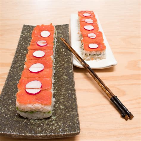Pressed Smoked Salmon Sushi Toiro