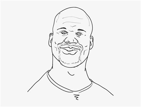 Shaquille Oneal Line Art 500x700 Png Download Pngkit