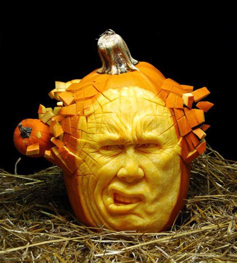 Most Amazing Pumpkin Carvings From Ray Villafane Design Swan