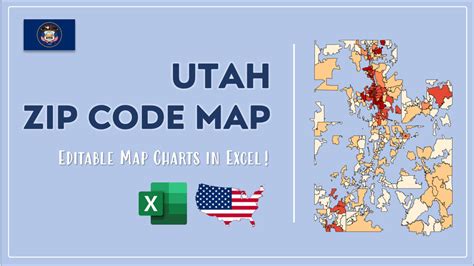 Utah Zip Code Map And Population List In Excel