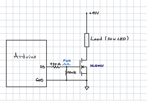Arduino Pwm Led灯光调光器使用mosfet 上升时间问题 电气工程堆栈交换