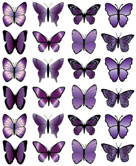 Ideas De Mariposas Para Imprimir Mariposas Para Purple Butterfly The