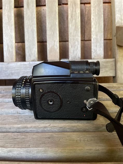 Pentax 645 Medium Format Film Camera Body W120 Film Holder Body Cap And Strap Ebay