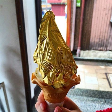 Gold Ice Cream From Kanazawa Kanazawa Japan Cream
