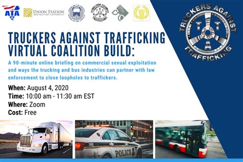 usrc truckers against trafficking virtual coalition build online human trafficking briefing