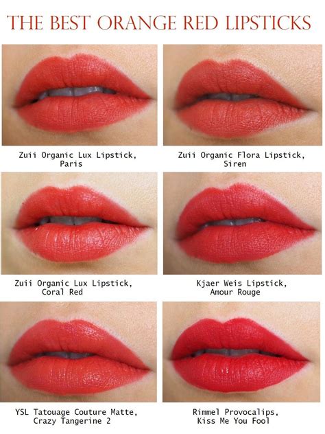 The Best Orange Red Lipsticks Check Out My Recommendations And Reviews Redlipstick