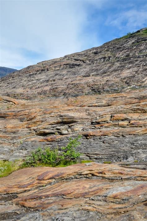 Hiking Trail In Saltfjellet Svartisen National Park Norway Stock Image