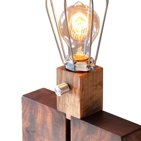 Walnut Table Lamp Stéphane Hubert Design