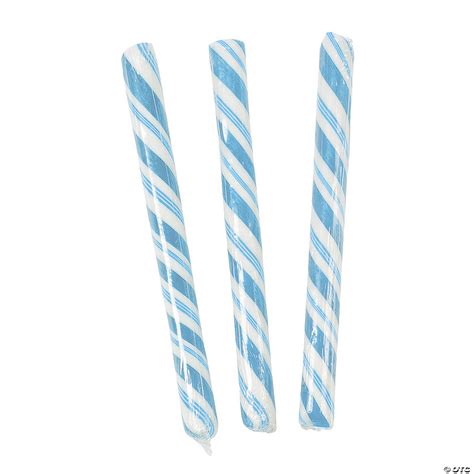 Light Blue Hard Candy Sticks 80 Pc Oriental Trading