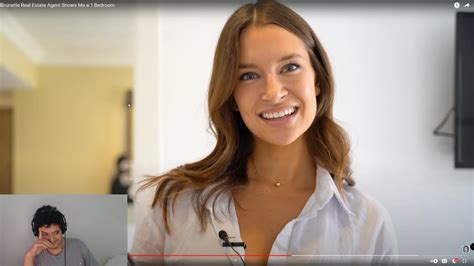 Brunette Real Estate Agent Shows Me A Bedroom Reaction Youtube