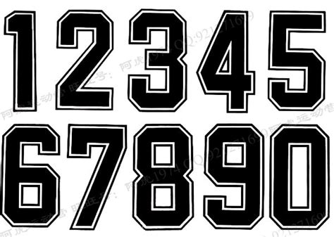 7 Jersey Number Font Images Football Jersey Number Font Jersey