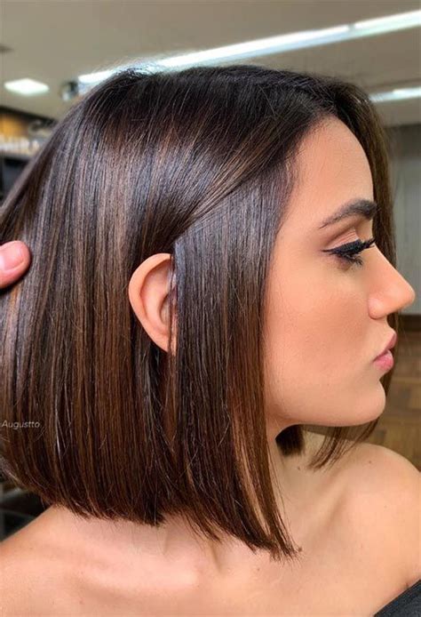 55 medium bob haircuts to embrace the one mid length bob for you in 2021 rich brown hair