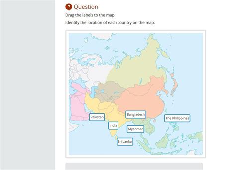 Drag The Labels To The Map Identify The Location Of Each Country On