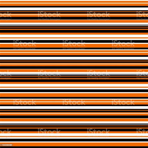 Orange And Black Stripes Seamless Pattern Stock Illustration Download