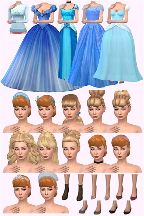 Cinderella Disney Cinderella Disney Sims 4 Mods Cinderella Dresses