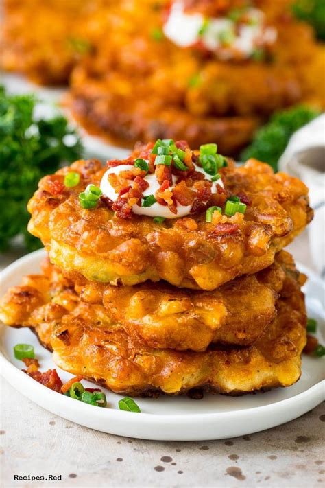 Made of corn, milk, butter, and bacon, this fried corn recipe is one you'll love. Corn Fritters Recipe | Recipes.RED