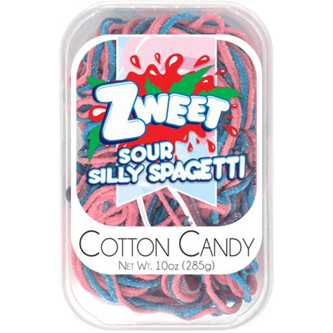 Sour Cotton Candy Silly Spagetti Zweet 10 Oz