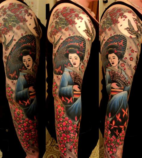 Traditional Japanese Tattoo Geisha