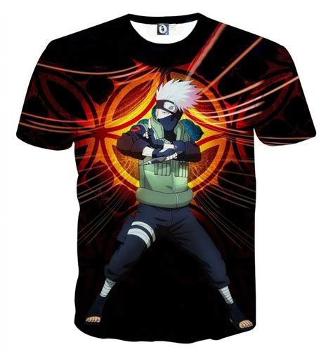 Naruto Kakashi Hatake Copy Ninja Cool Symbol Art T Shirt Saiyan Stuff