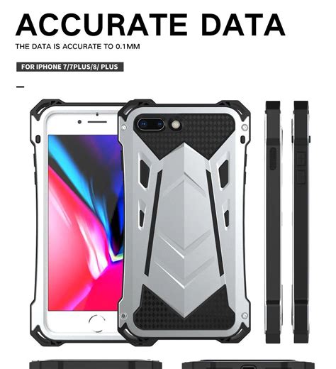 Military Strength Metal Armor Stealth Case For Apple Iphone 7 8