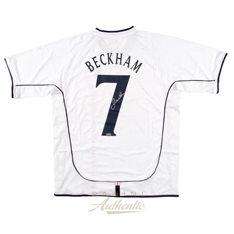 David Beckham Signed England Jersey Panini Pristine Auction