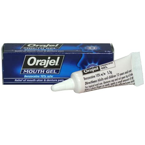 Orajel Mouth Gel Ulcer Relief Denture Pain 2 Packs Home Health Uk