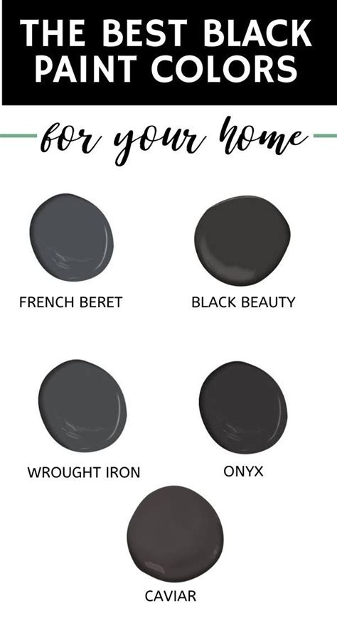 The Best Black Paint Colors For Your Home Everything From Soft Black