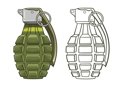Grenade Vector Design Illustration Isolated On White Background 6450087