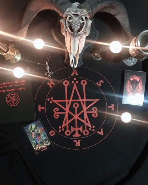 Astaroth Tablecloth Ars Goetia Demon Sigil Altar Witchcraft Supplies