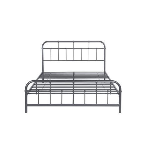 Noble House Khari Industrial Queen Size Iron Minimal Bed Frame