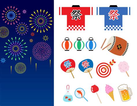4000 Japan Summer Festival Stock Illustrations Royalty Free Vector