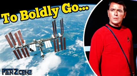 Star Treks James Doohans Ashes Smuggled Aboard The International Space Station Youtube