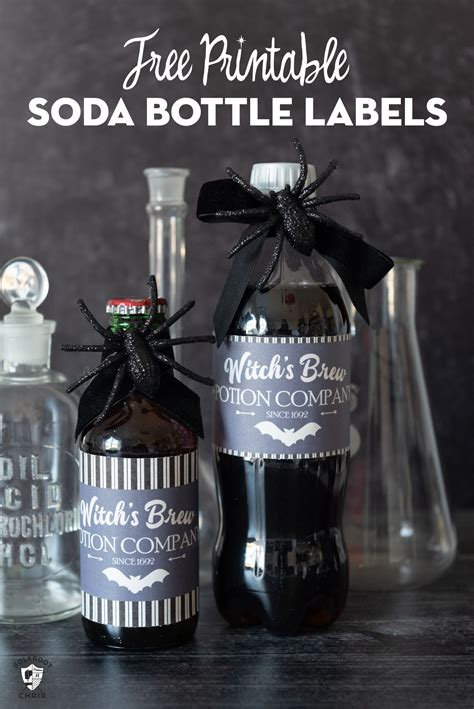 Free Printable Witchs Brew Labels For Soda Bottles And Glass Jars