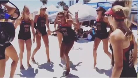 usc beach volleyball women dance youtube