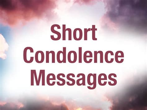 Short Condolence Messages — 30 Condolence Card Messages