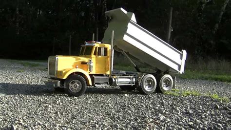 Phil bergs awesome australian tamiya custom built kenworth with low loader and dolly. Tamiya dump truck - YouTube