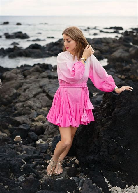 The Prettiest Pink Beach Dress For A Tropical Pink Beach Dresses