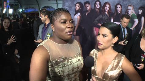 Pitch Perfect Ester Dean Chrissie Fit Red Carpet Movie Premiere Interview Screenslam